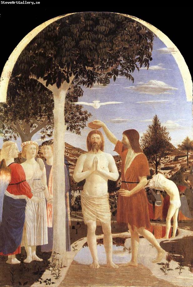 Piero della Francesca The christening of Christ